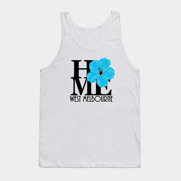 HOME West Melbourne Blue Hibiscus Tank Top by HomeBornLoveFlorida